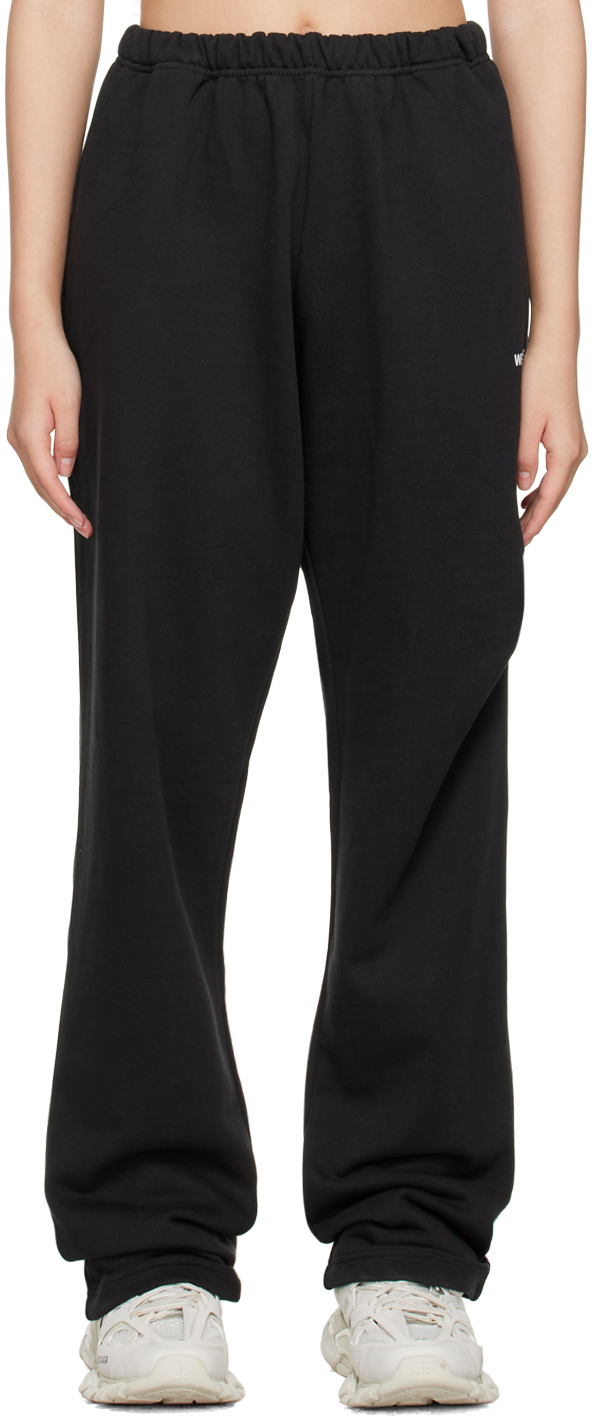 We11done Black Wide Lounge Pants We11done