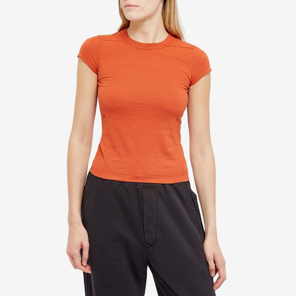 Rick Owens Women's Cropped Level T-Shirt in Orange