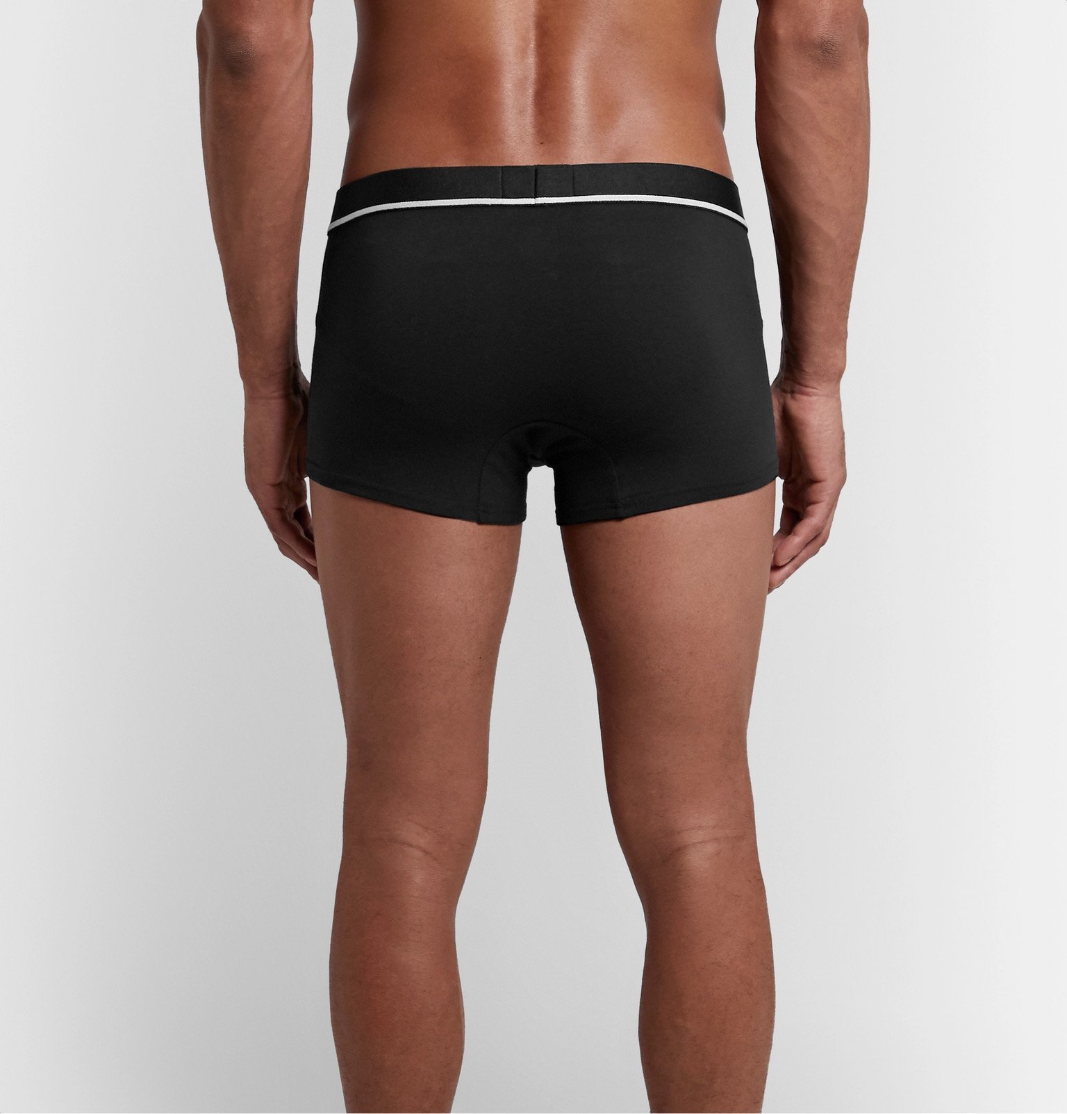 Ermenegildo Zegna - Stretch-Cotton Boxer Briefs - Black Ermenegildo Zegna