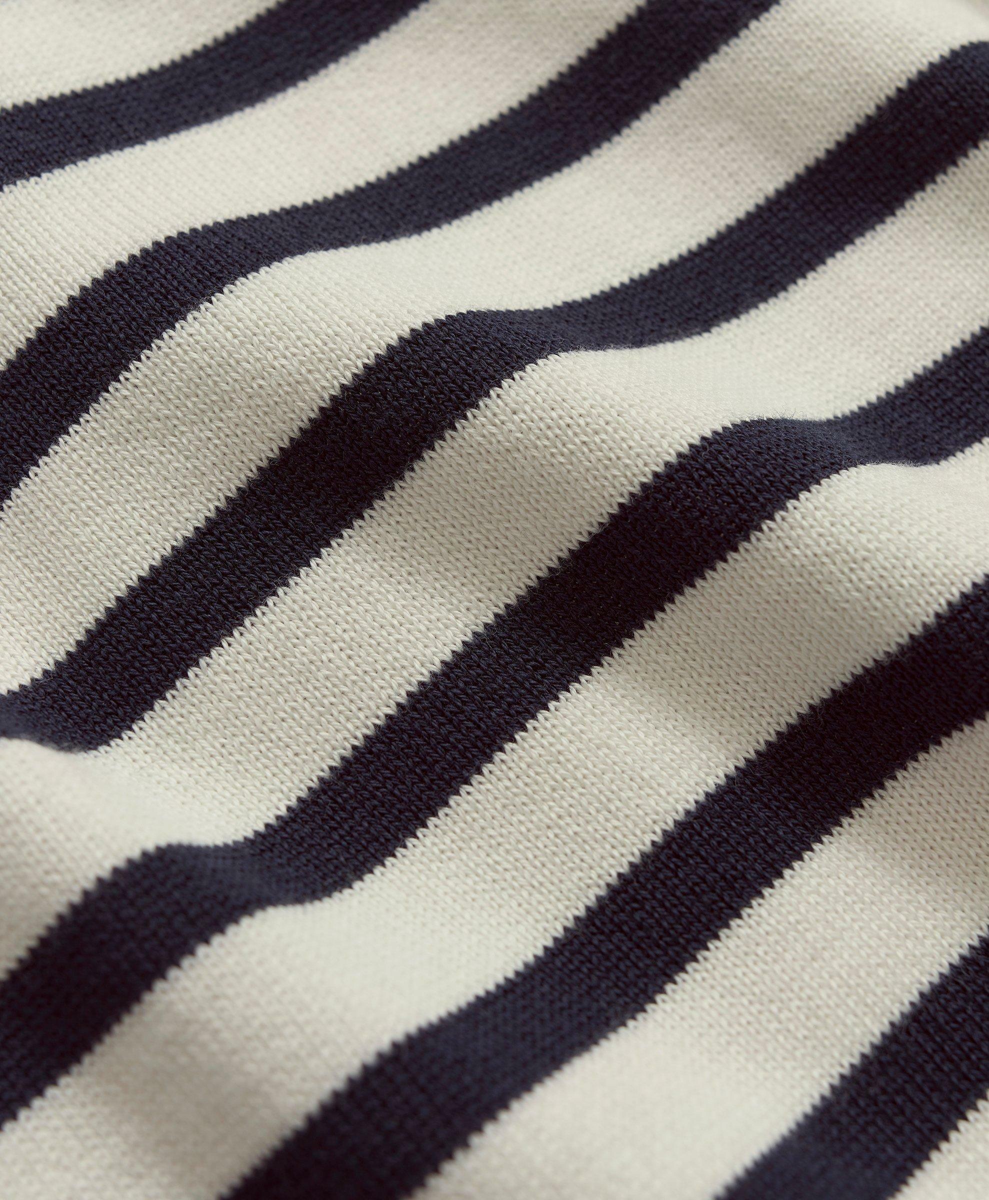 Brooks Brothers Men's Supima Cotton Mariner Stripe Polo Sweater | Navy