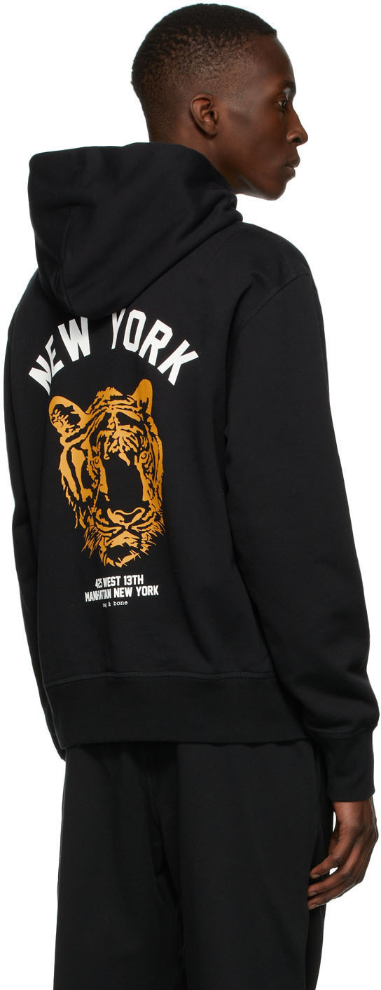 bone Black New York Tiger Hoodie Rag 