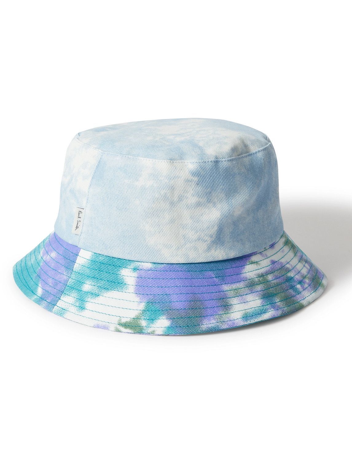 Tie-Dyed Cotton-Twill Bucket Hat 
