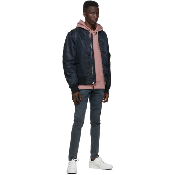 rag and bone black bomber jacket