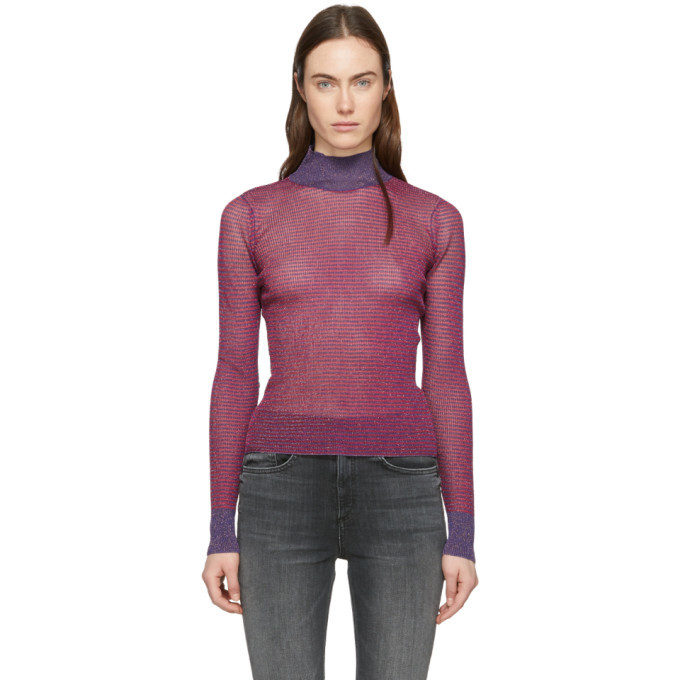 rag and bone Purple Raina Turtleneck Rag and Bone