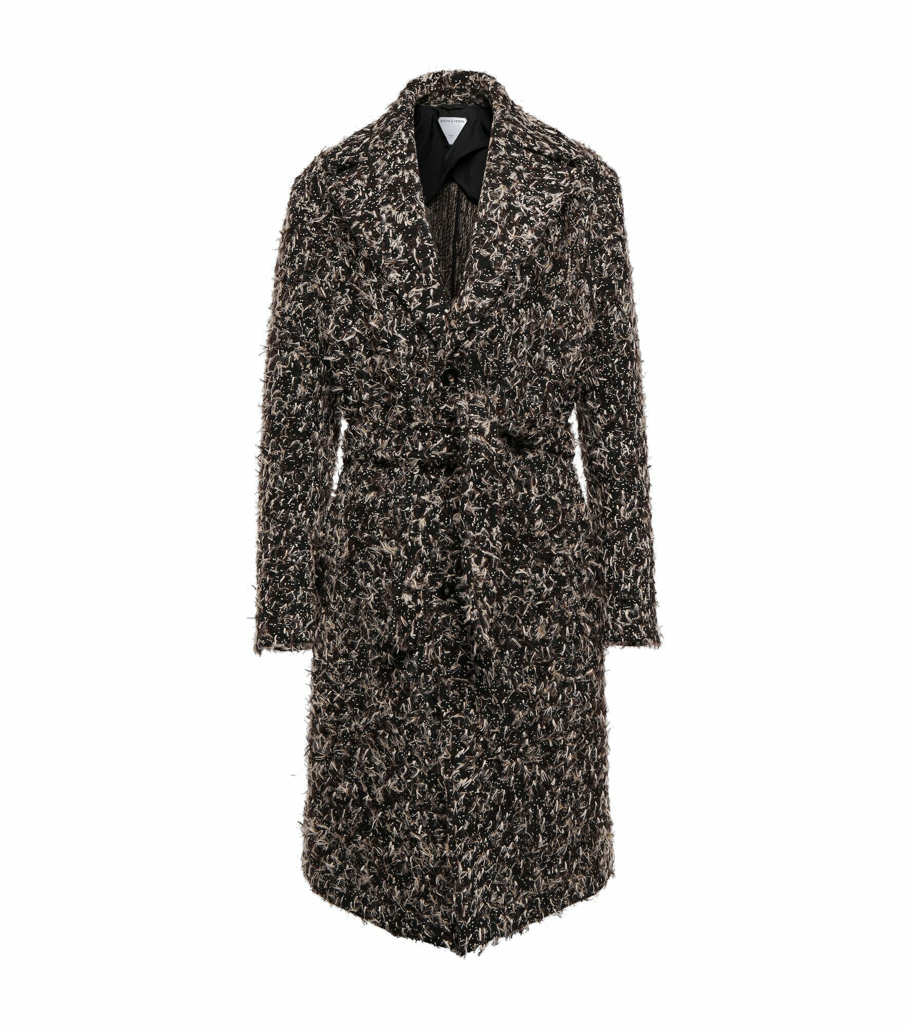Bottega Veneta - Belted wool-blend tweed overcoat Bottega Veneta