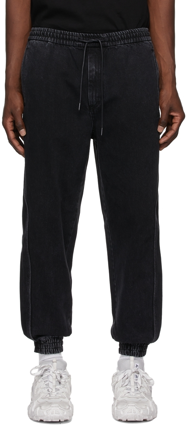 Juun.J Black Denim Lounge Pants Juun.J