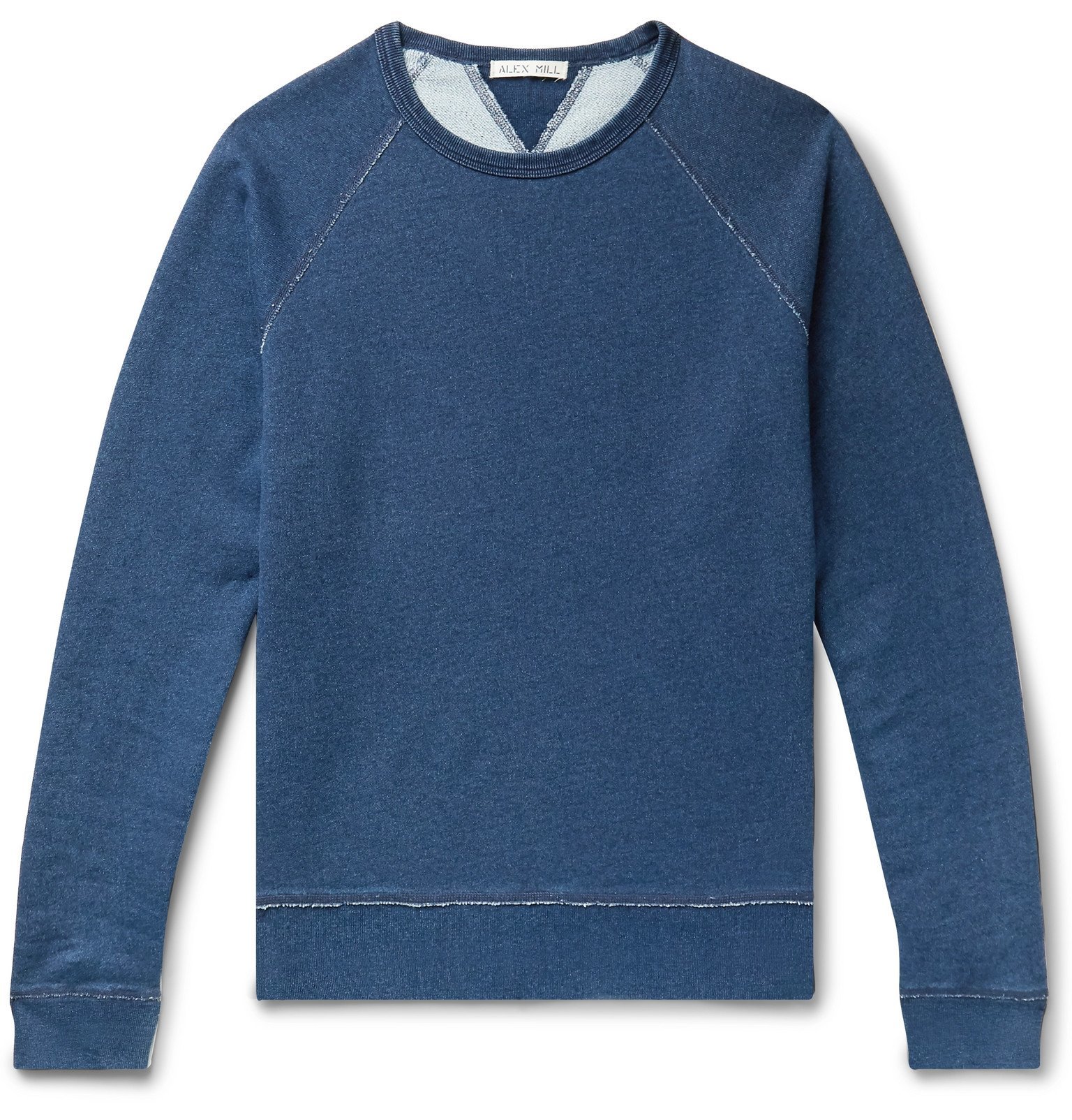 Alex Mill - Indigo-Dyed Loopback Cotton-Jersey Sweatshirt - Blue Alex Mill