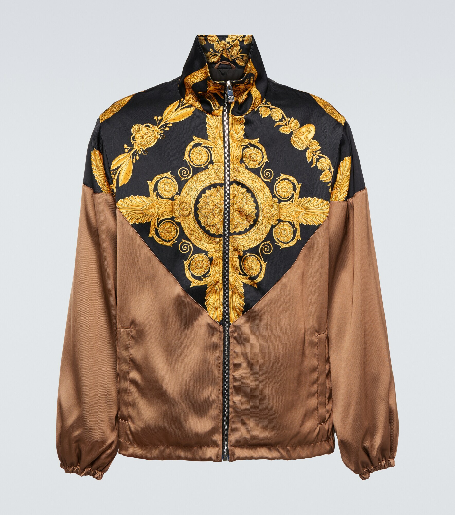 Versace - Maschera Baroque satin bomber jacket Versace