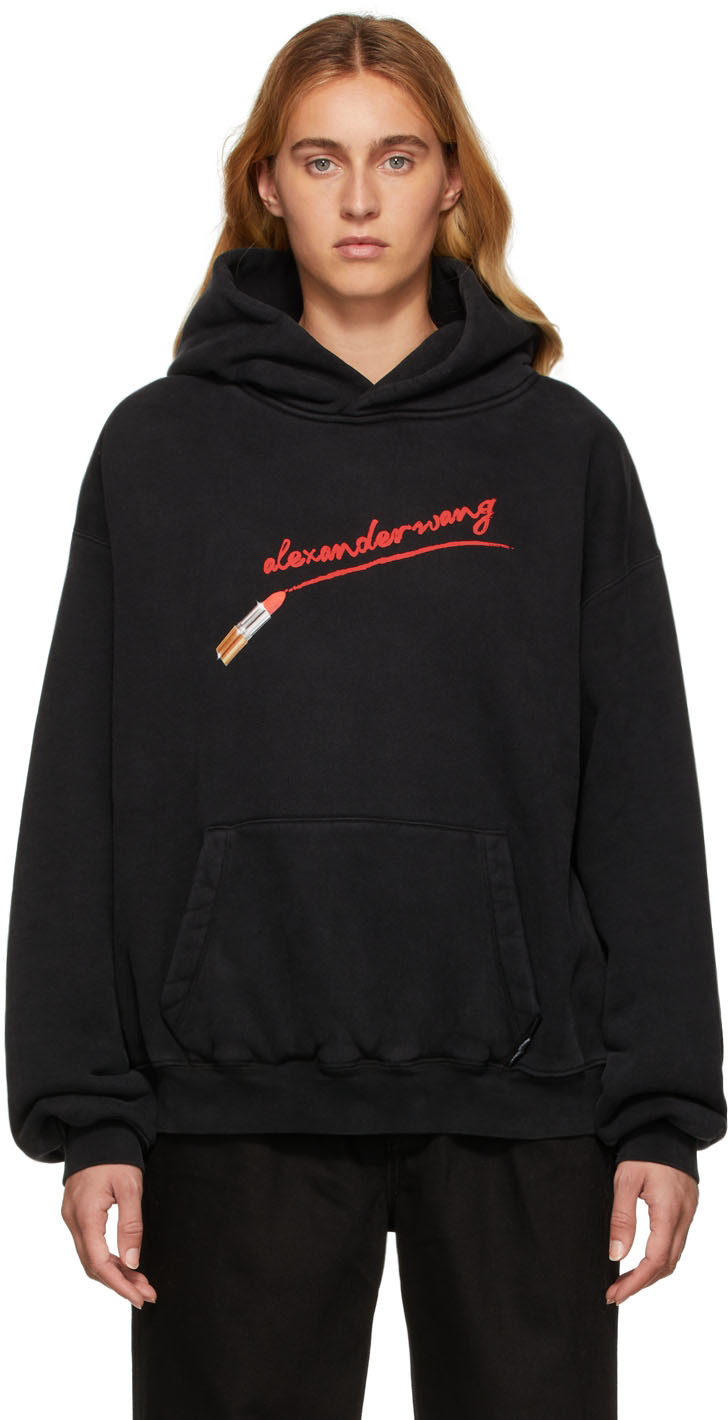Alexander Wang Lipstick Graphic Hoodie Alexander Wang