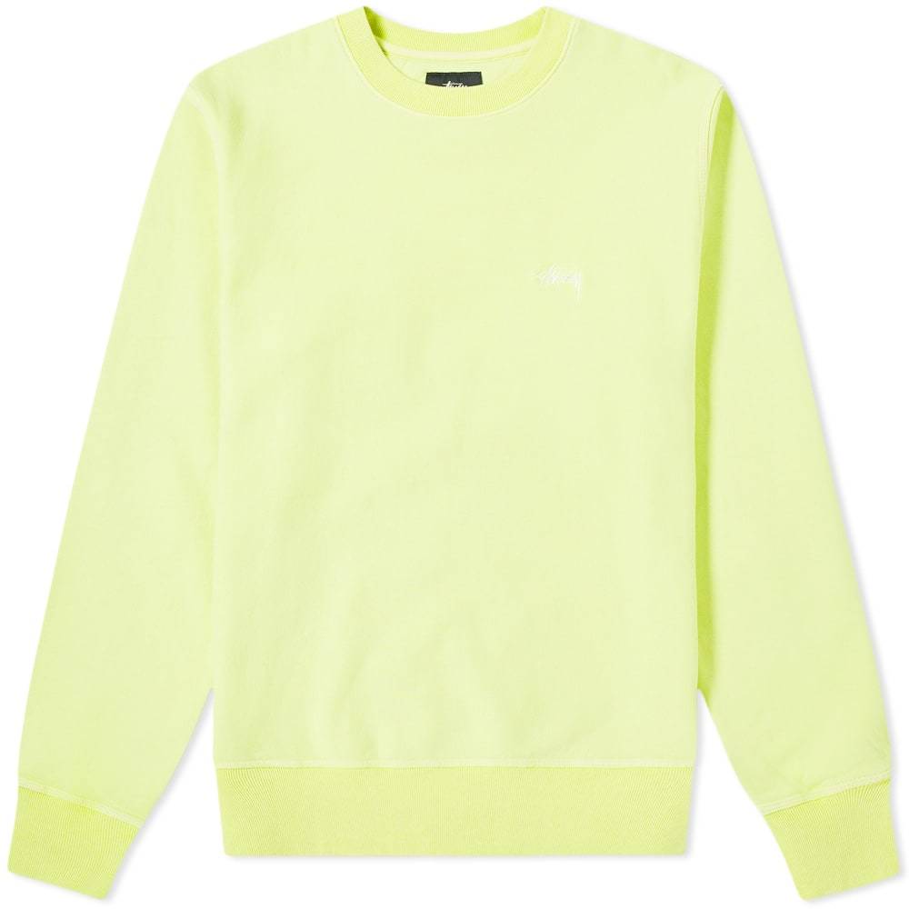 stussy stock logo crew sweat