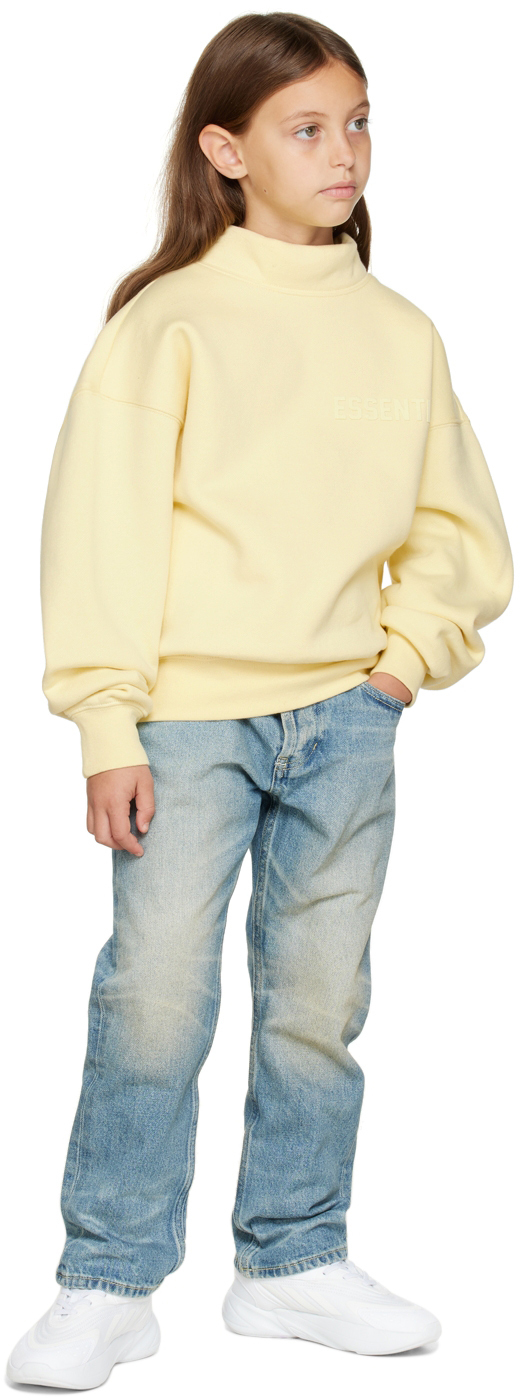 Essentials Kids Yellow Mock Neck Sweatshirt Essentials