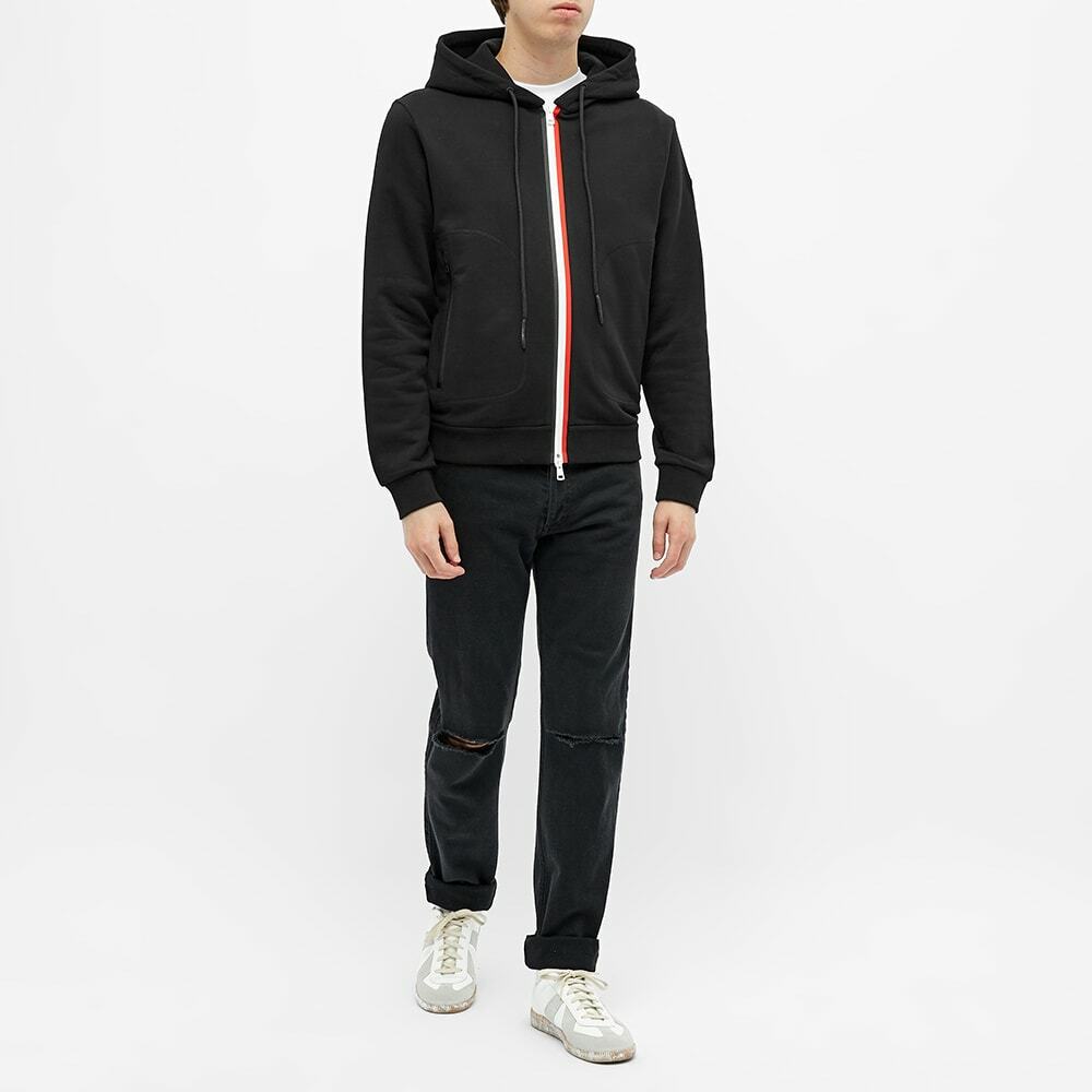 Moncler Men's Tricolore Zip Hoody in Black Moncler