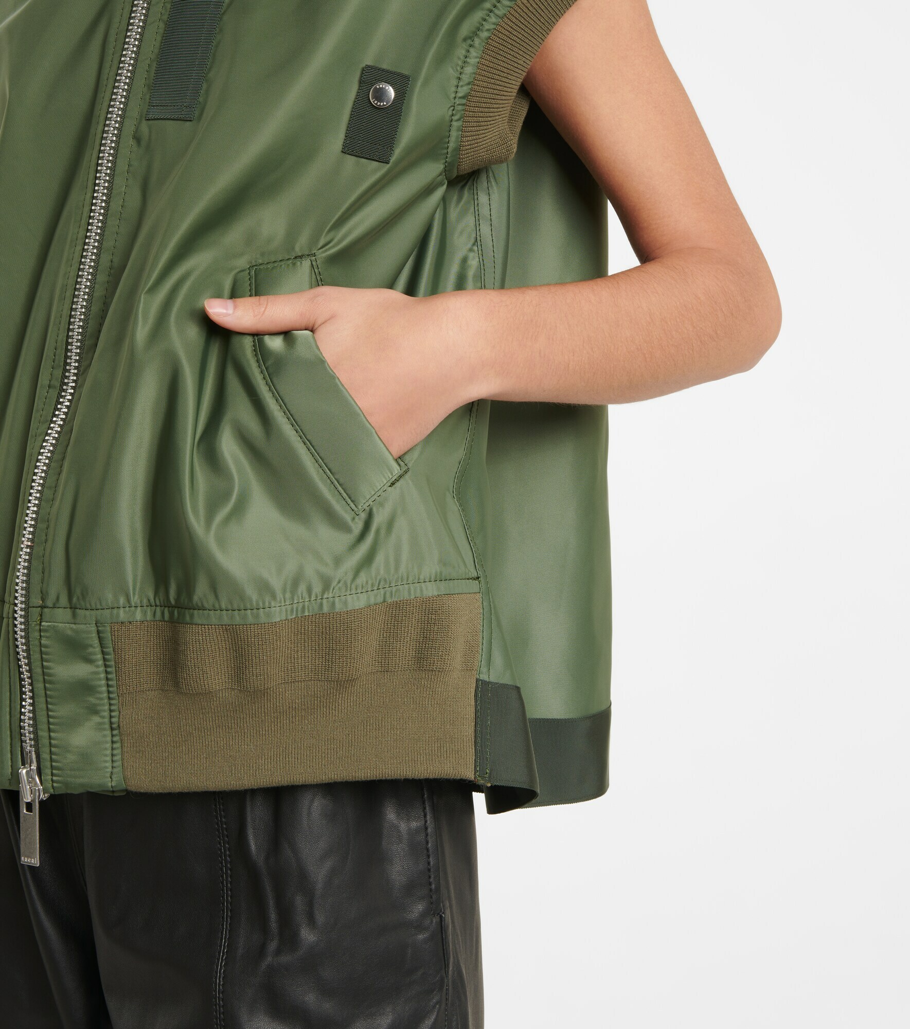 sacai nylon white