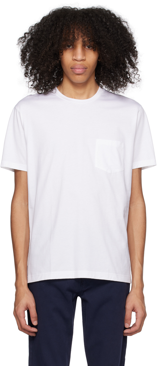 Sunspel White Riviera T-Shirt Sunspel