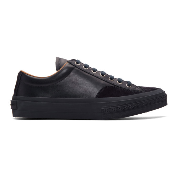 Dries Van Noten Navy Leather Sneakers Dries Van Noten