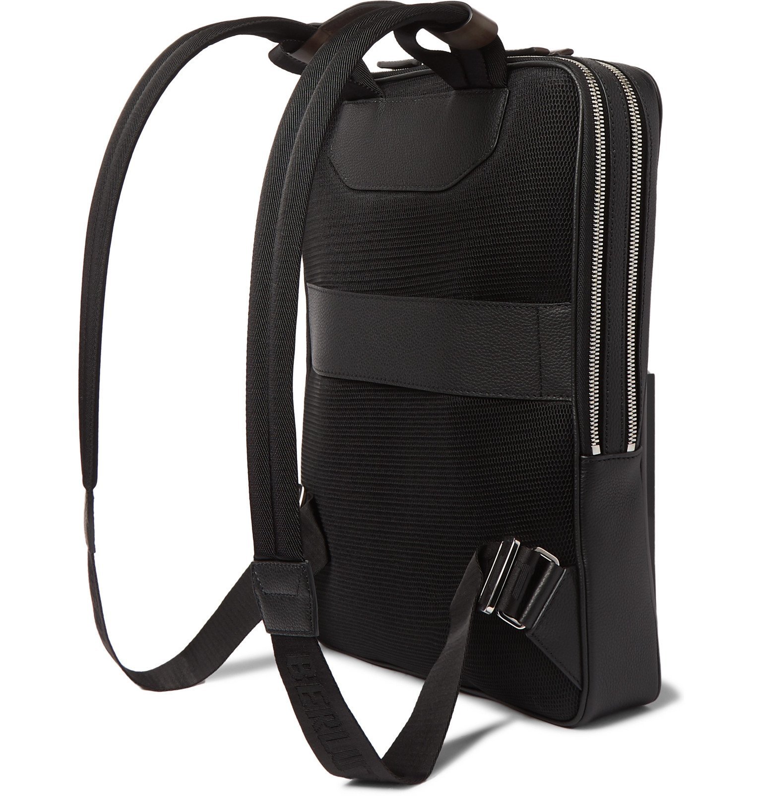 Berluti - Contraste Colour-Block Leather Backpack - Brown Berluti