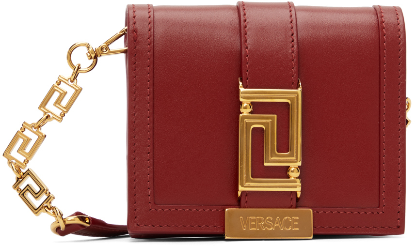 Versace Red Greca Goddess Bag Versace