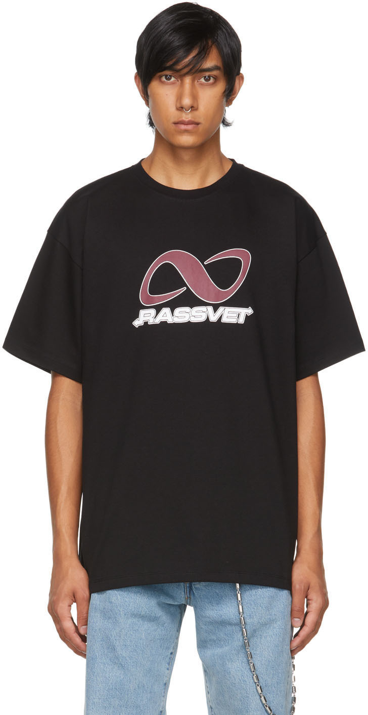 Rassvet Black Logo Graphic T-Shirt