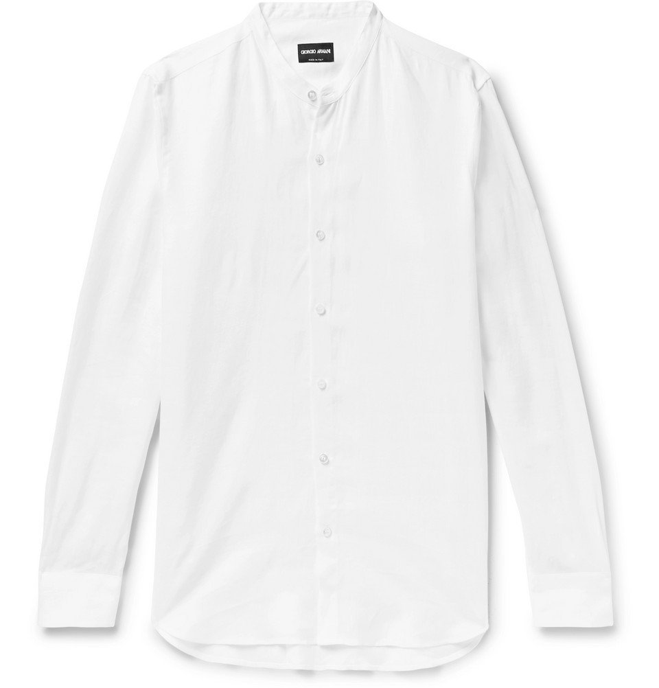 giorgio armani linen shirt