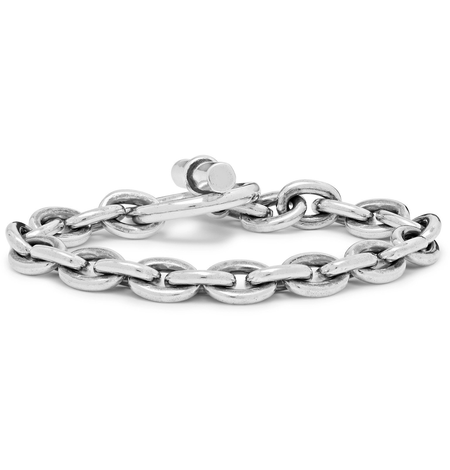 nonnative - END Dweller Burnished Steel Bracelet - Silver Nonnative