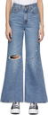 Levi's Blue High Loose Flare Jeans