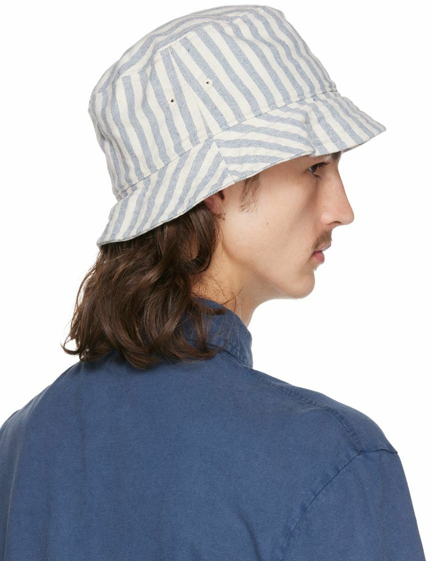 Polo Ralph Lauren SSENSE Exclusive Blue & White Bucket Hat