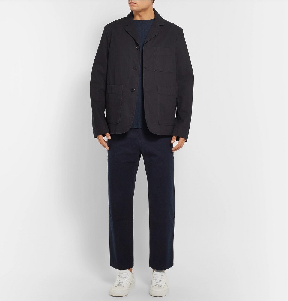 Studio Nicholson - Bill Tapered Peached-Cotton Twill Trousers