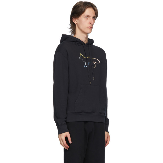 Maison kitsune rainbow fox hoodie Clearance