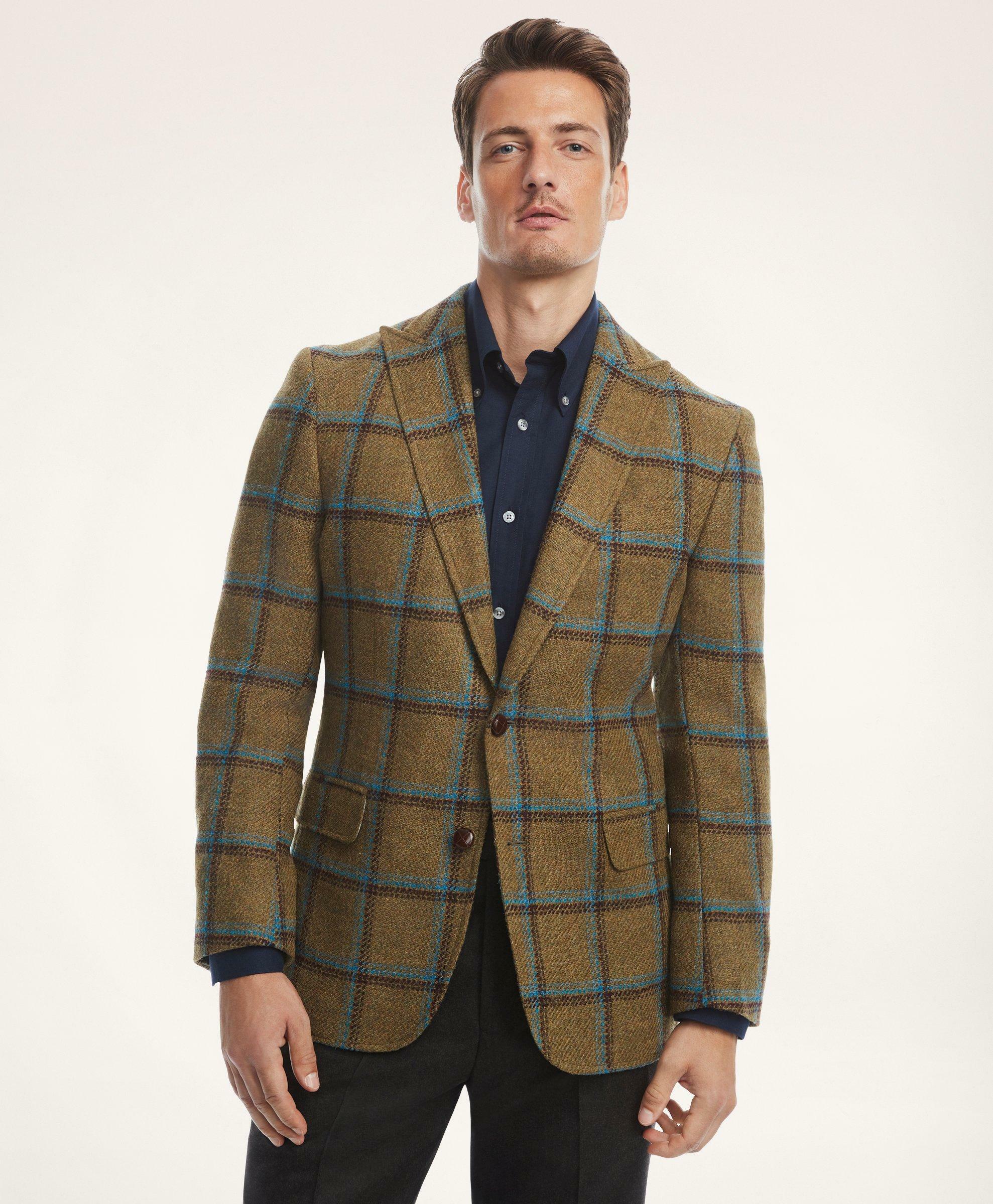 Photo: Brooks Brothers Men's Regent Regular-Fit Brushed Wool Sport Coat | Green