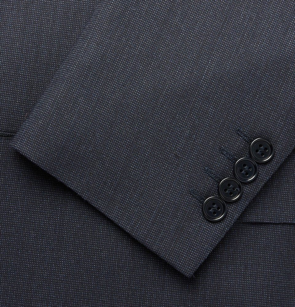 Canali - Blue Impeccabile Travel Slim-Fit Wool Suit Jacket - Men - Blue ...