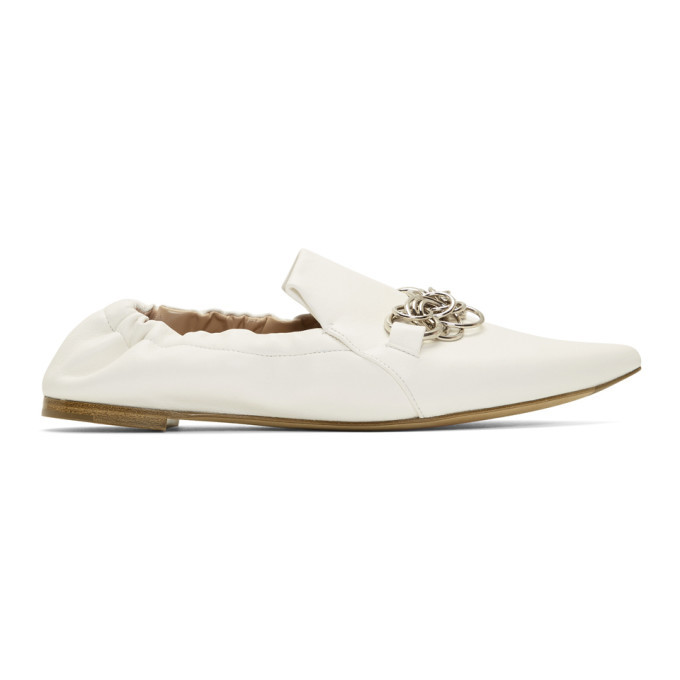 chloe white loafers