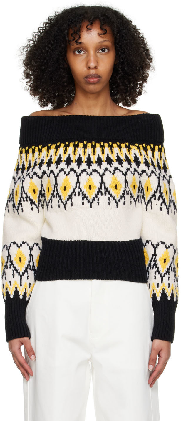 Alexander McQueen OffWhite Wool Sweater Alexander McQueen