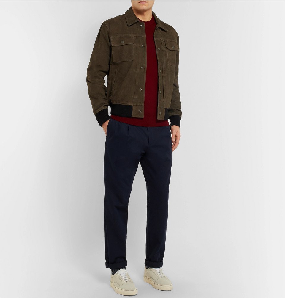 club monaco suede jacket