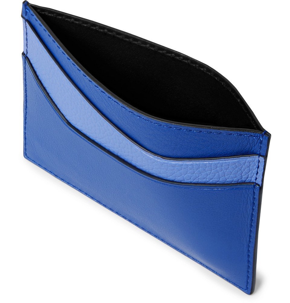 Loewe - Puzzle Full-Grain Leather Cardholder - Blue Loewe