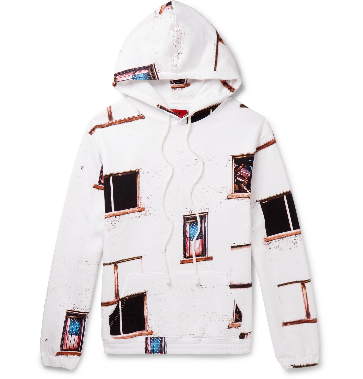 424 multicolor colorblocked oversized hoodie