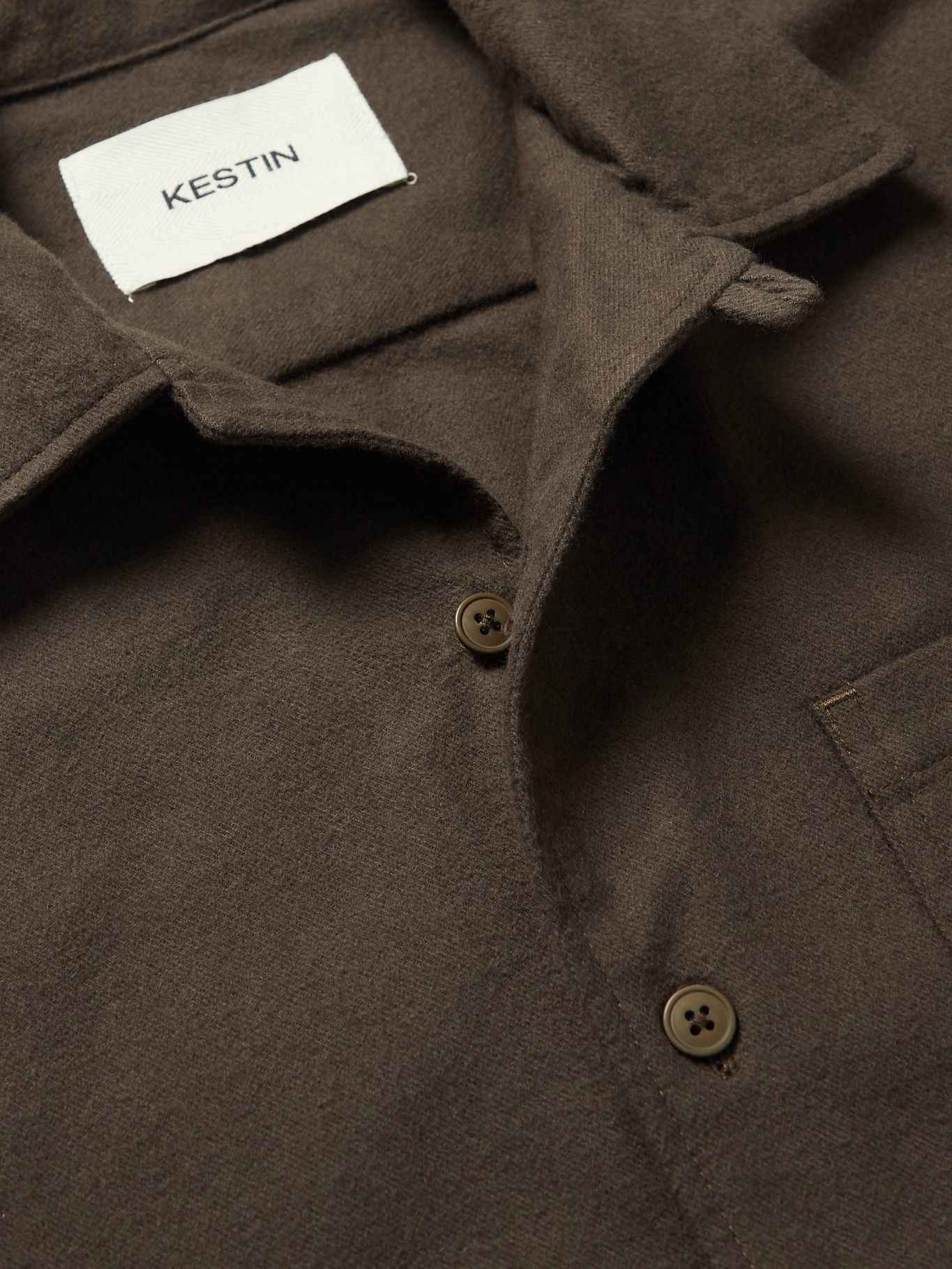 Kestin - Ormiston Convertible-Collar Cotton-Jacquard Shirt Jacket ...