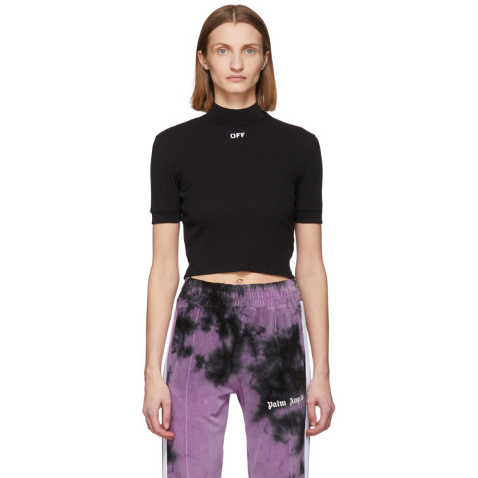 off white mock neck t shirt