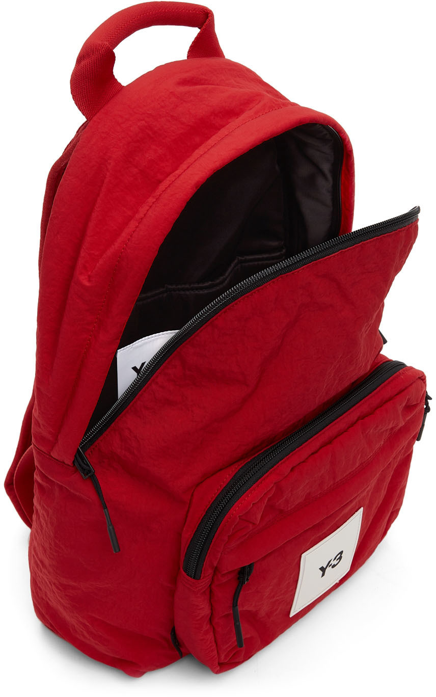Y-3 Red Techlite Tweak Backpack Y-3