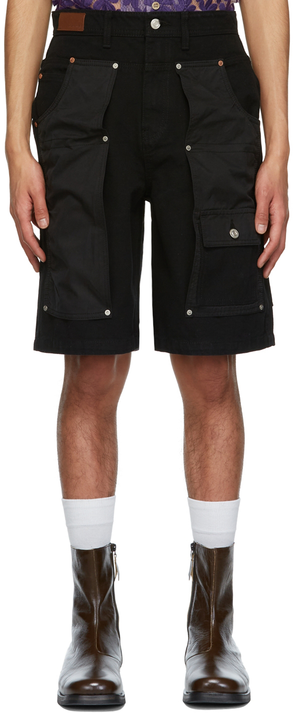 Andersson Bell Black Namibia Denim Shorts Andersson Bell