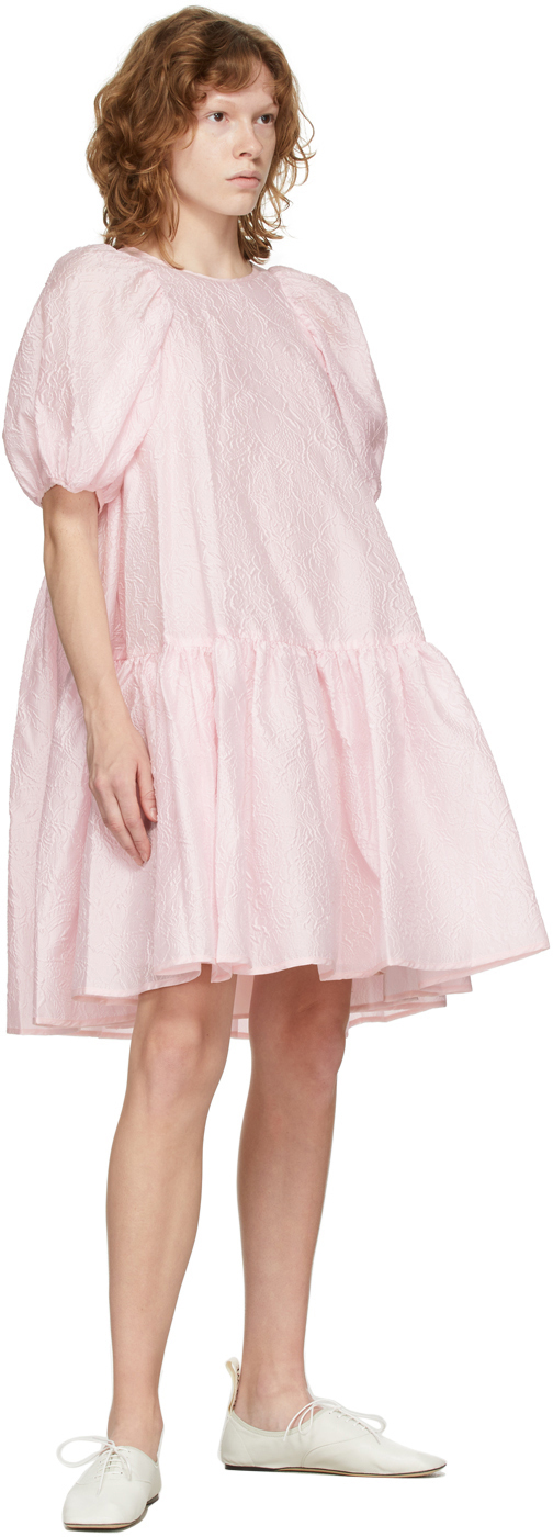 ギャザーで 【CECILIE BAHNSEN】pink ESME DRESS ワンピース がとられた
