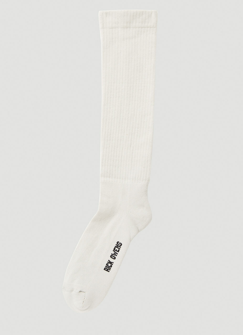 Logo Intarsia Socks in Cream