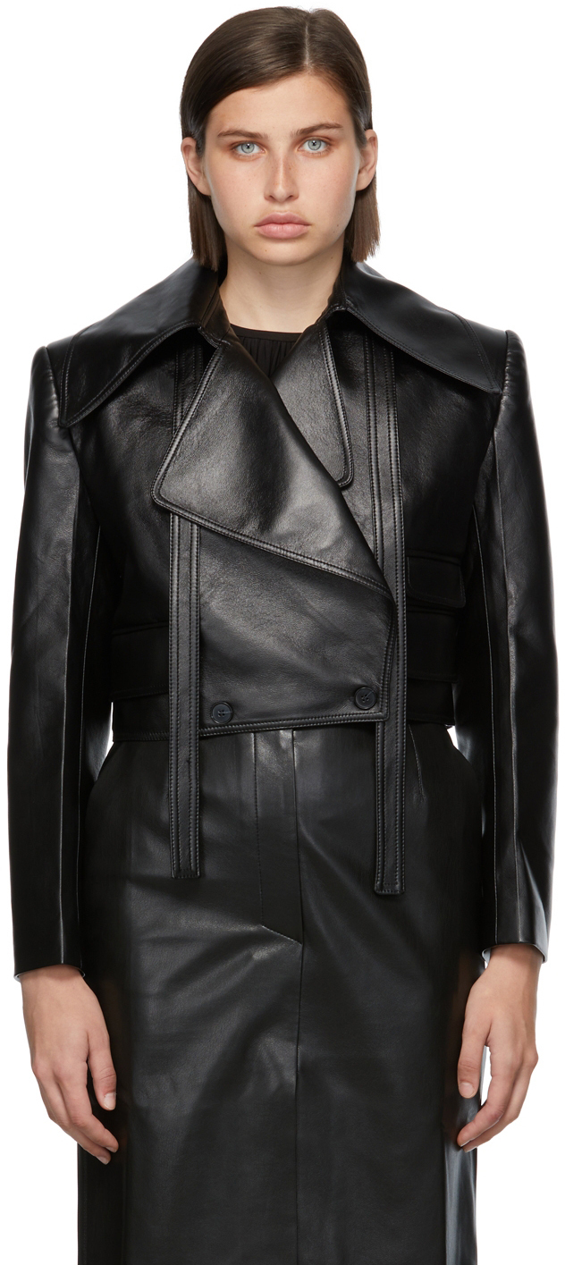 materiel leather jacket