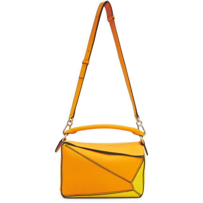 loewe orange puzzle bag