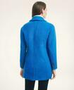 Brooks Brothers Women's Wool Mohair Blend Double-Breasted Coat | Blue