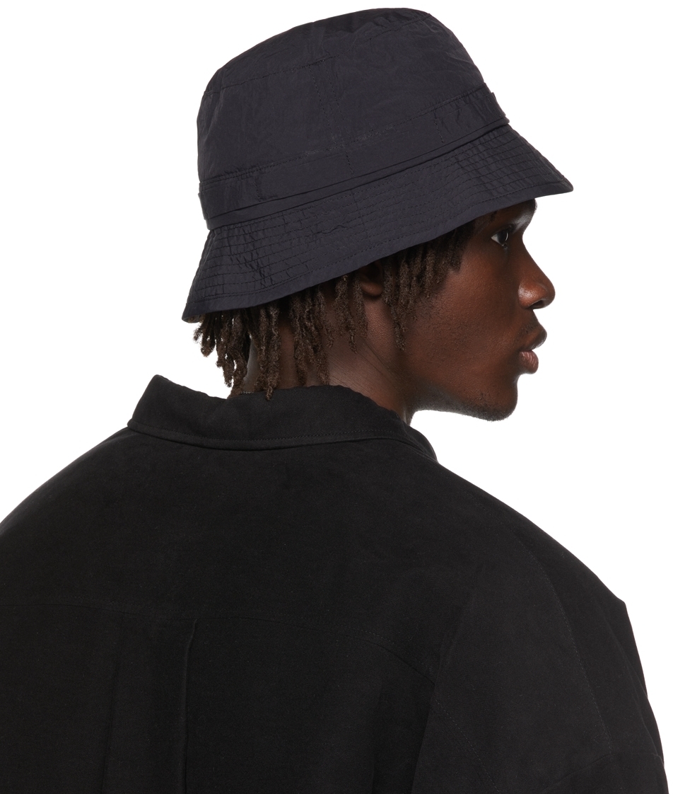 Juun.J Black Insulated Bucket Hat Juun.J