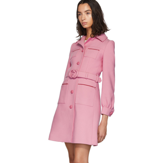 gucci pink coat