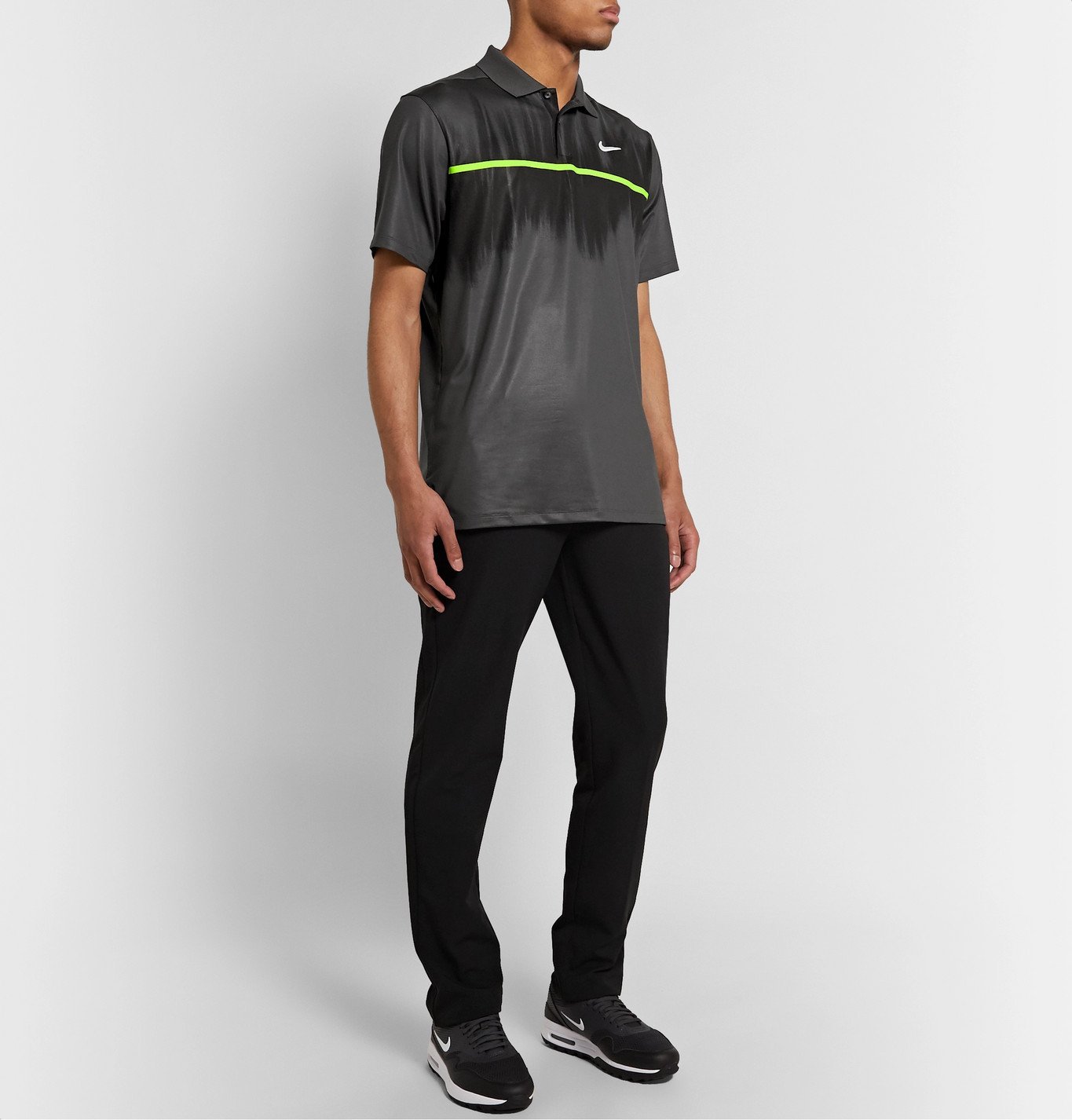 Nike Golf - Vapor Printed Dri-FIT Golf Polo Shirt - Gray Nike Golf