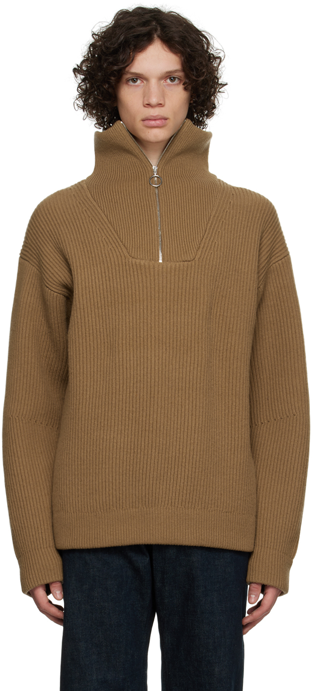 Joseph Tan Half-Zip Sweater Joseph