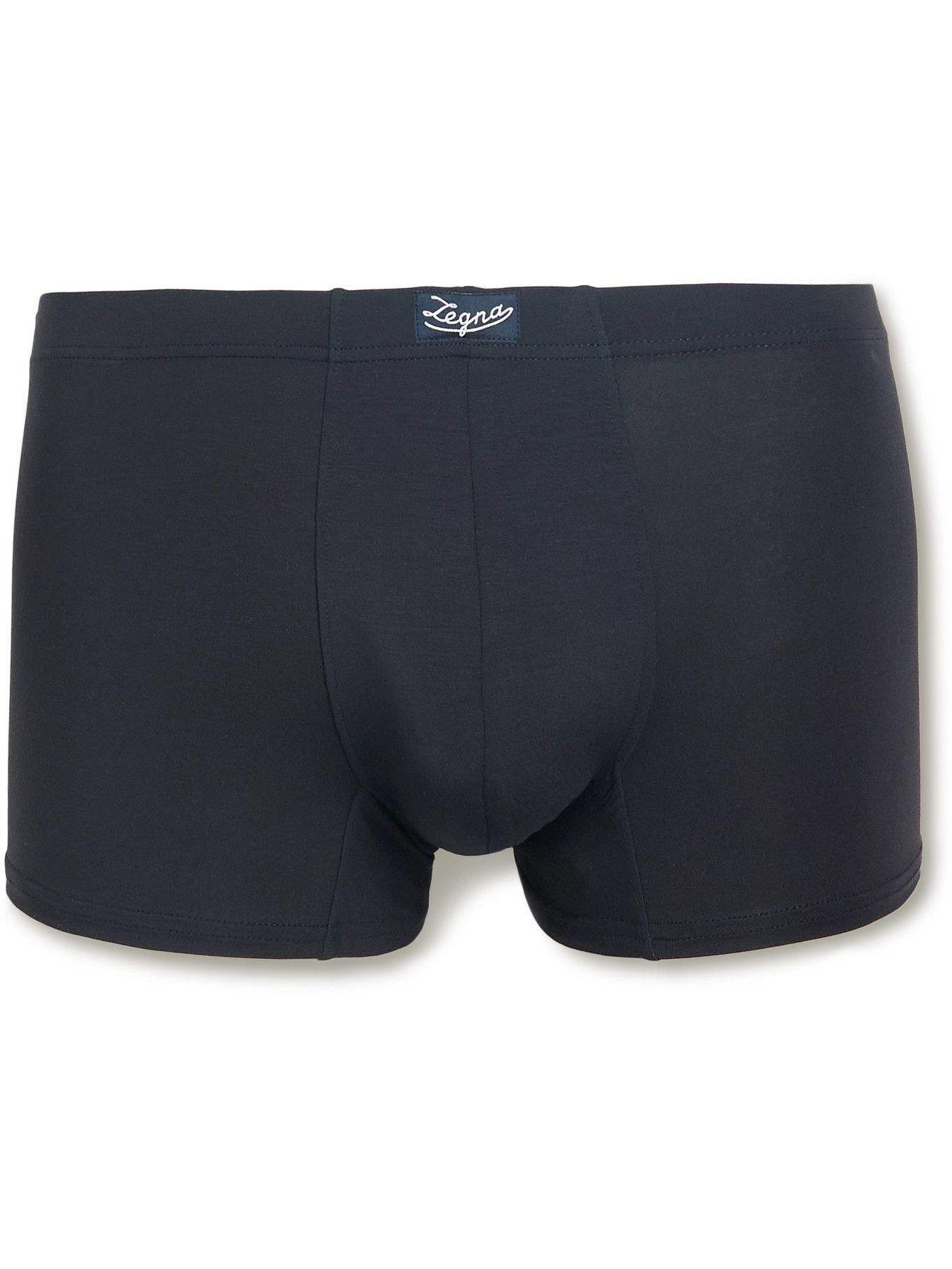 ERMENEGILDO ZEGNA - Stretch Micro Modal Boxer Briefs - Blue Ermenegildo ...