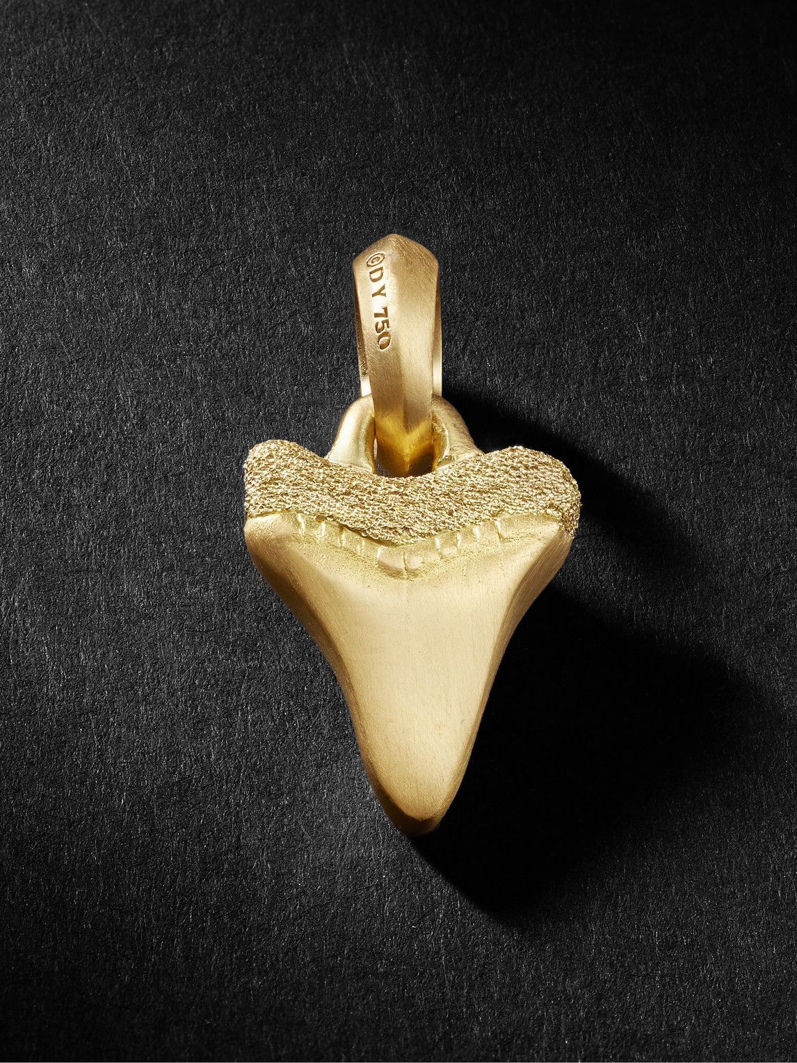 David Yurman - Shark Tooth Gold Pendant 